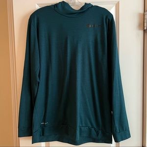 Nike dri-fit hooded long sleeve shirt